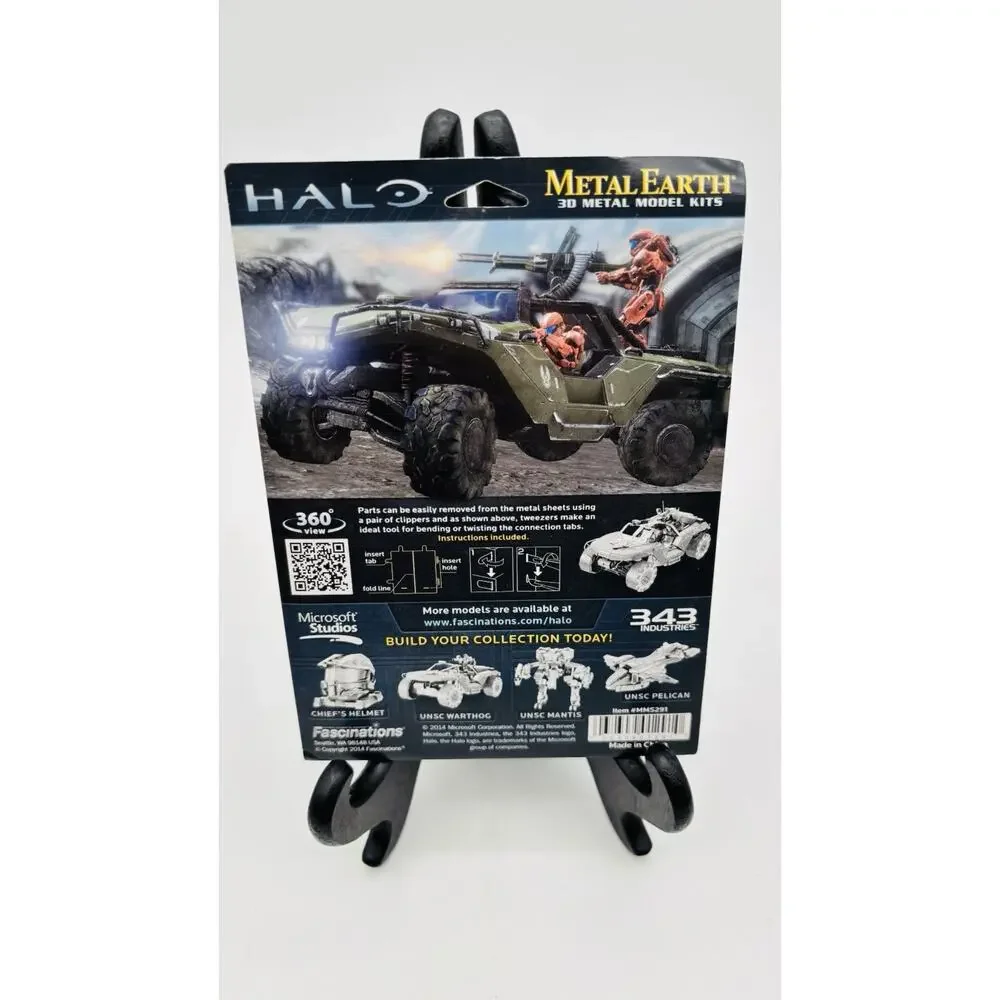 New Metal Earth HALO UNSC WARTHOG 3D Model Kit New Sealed